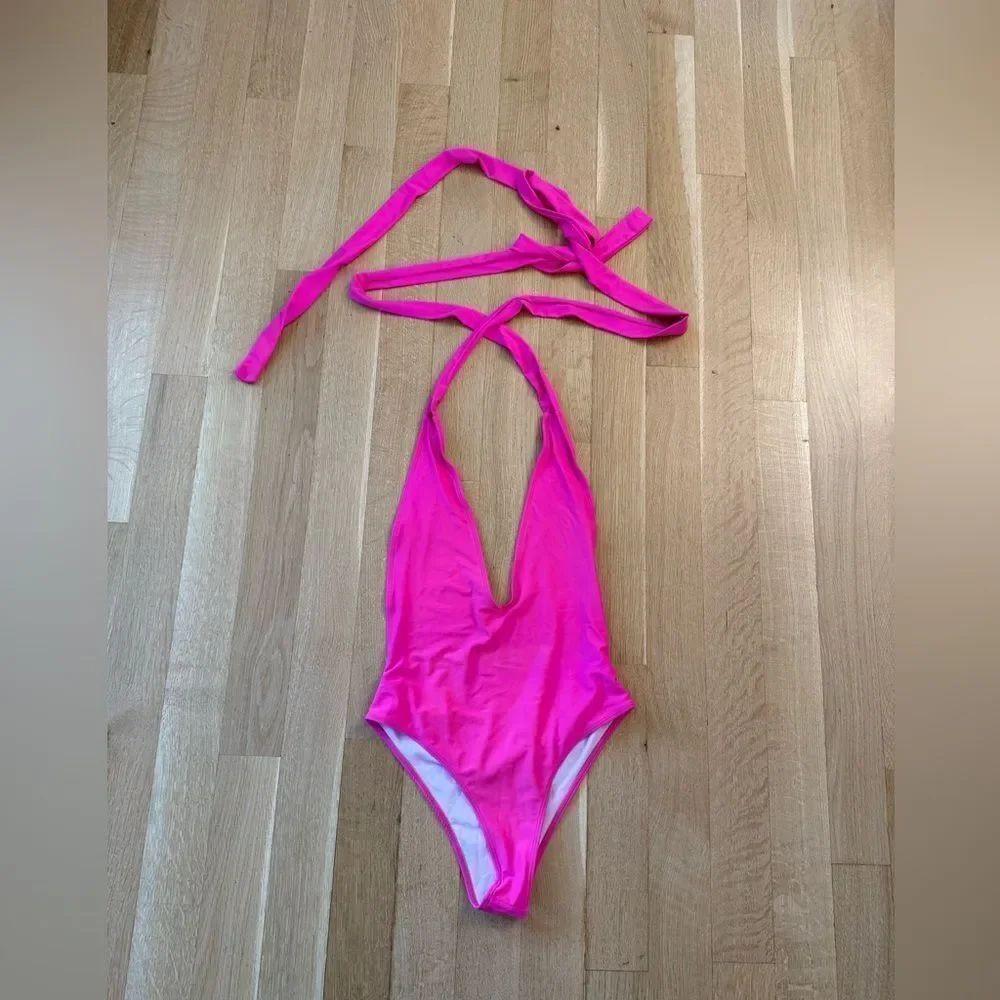 SHEIN Hot Pink One Piece Swimsuit